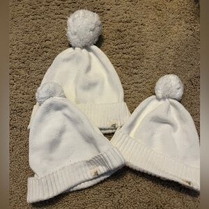 burt’s bees mother kid matching beanies SET OF THREE